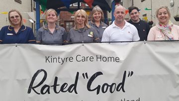 Kintyre Care Centre in Campbeltown celebrates success in latest Care Inspectorate report
